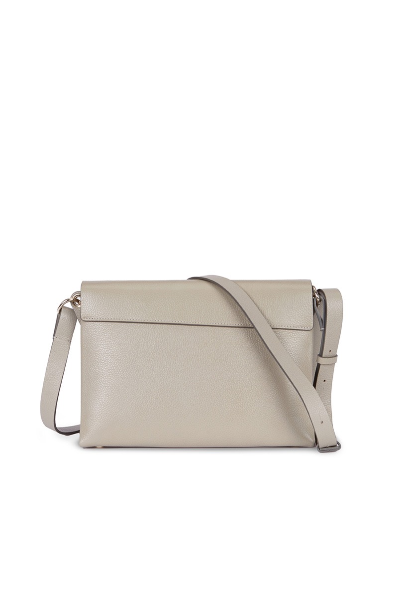 Drapé_Shadow_grey_3 Bolso de piel gris marca HedenBrand, colección Drape Shadow terracota